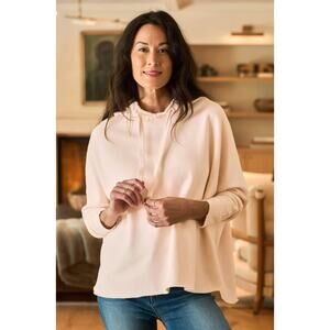 Frank and Eileen Kane Capelet Hoodie in Vintage Rose size L large